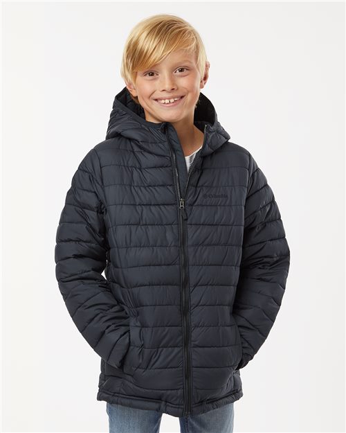 Columbia Youth 100% Polyester Full Zip Recycled Powder Lite II Hooded Jacket With Pockets